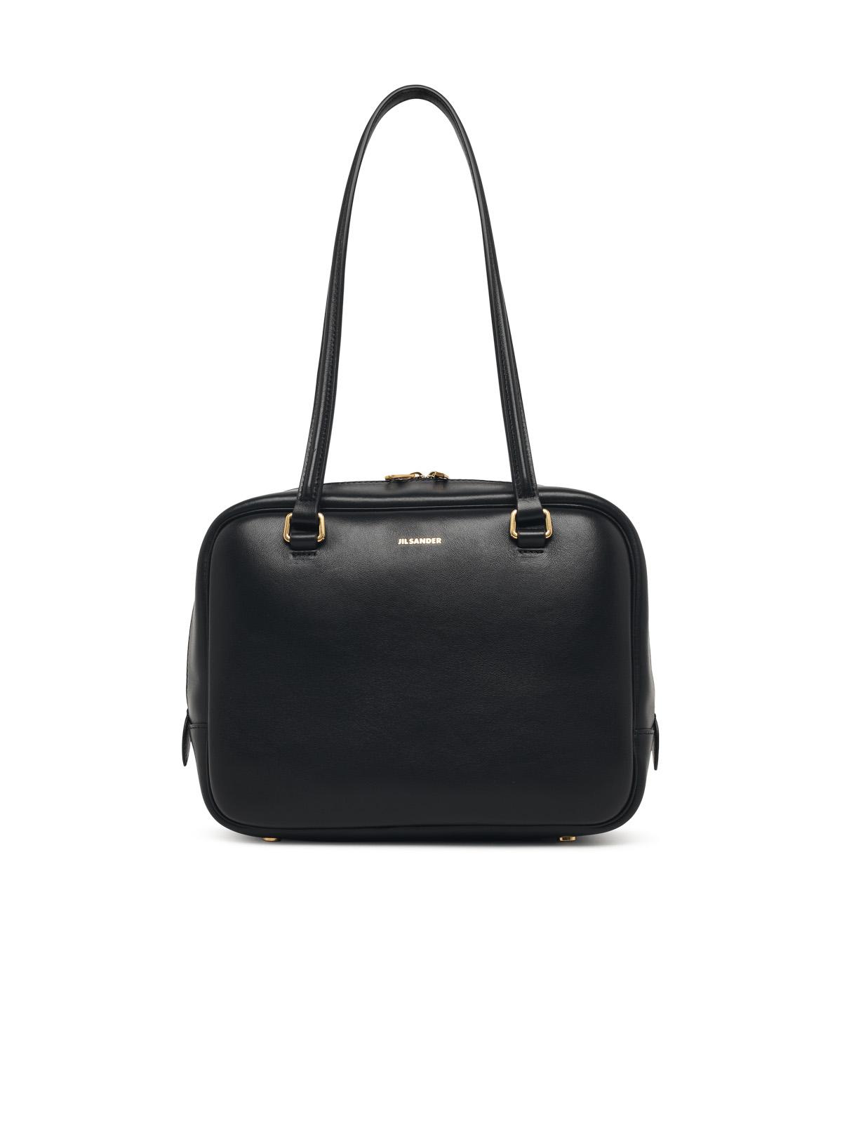 Jil Sander Medium 'Vision' Black Leather Bag Women JIL SANDER
