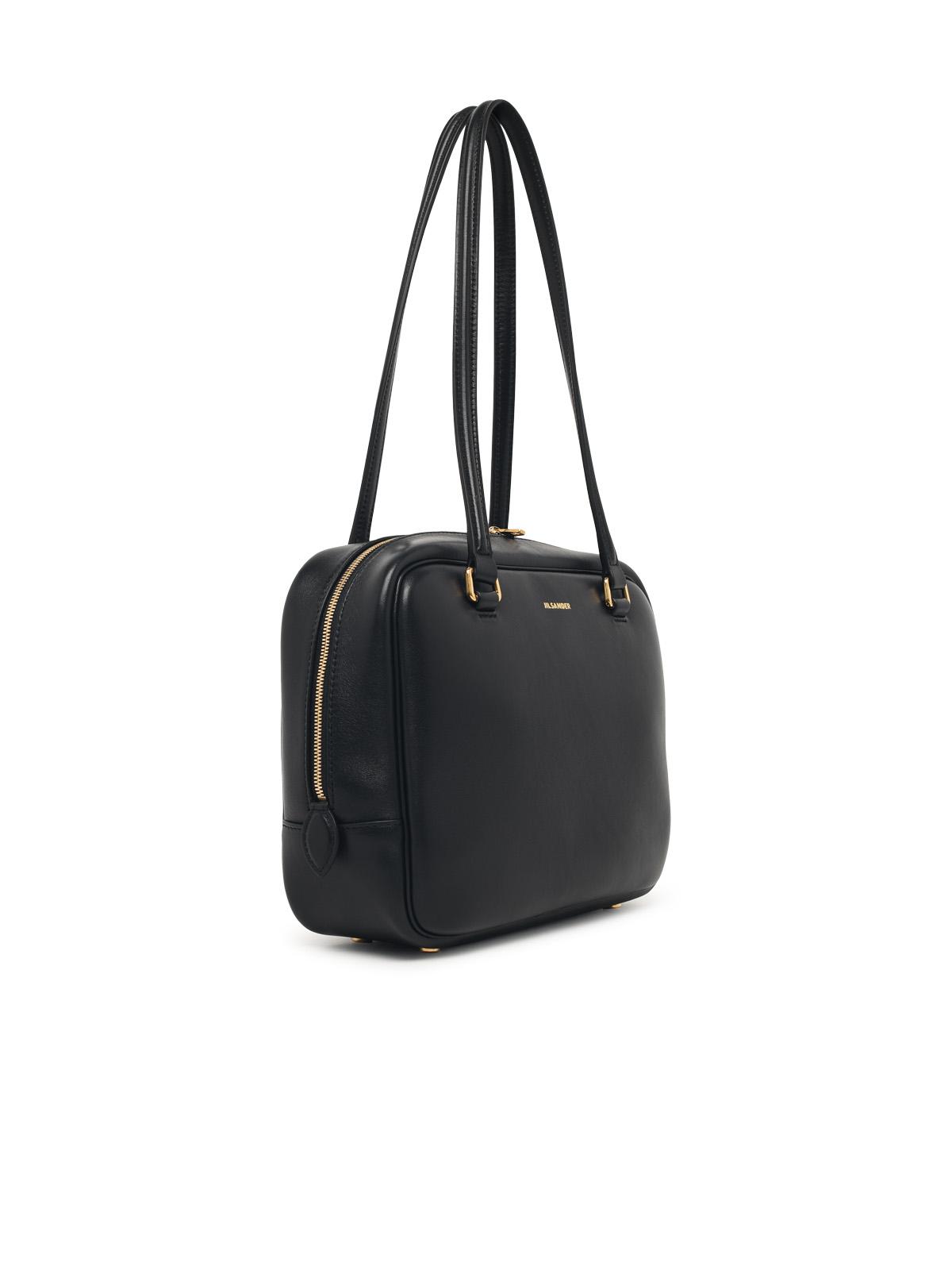 Jil Sander Medium 'Vision' Black Leather Bag Women JIL SANDER