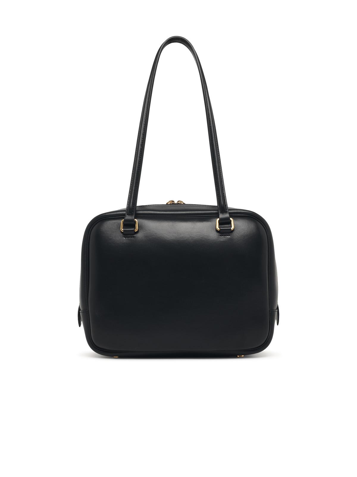 Jil Sander Medium 'Vision' Black Leather Bag Women JIL SANDER