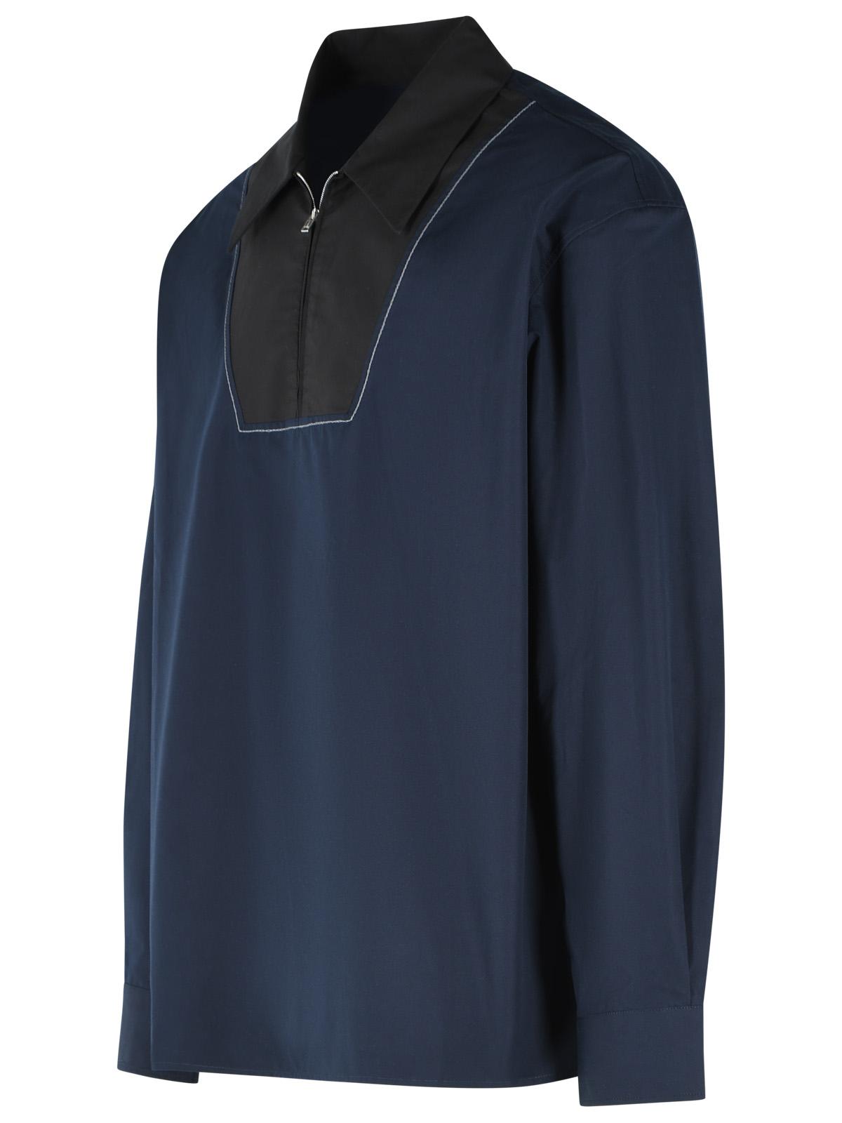 Marni Blue Cotton Shirt Men MARNI