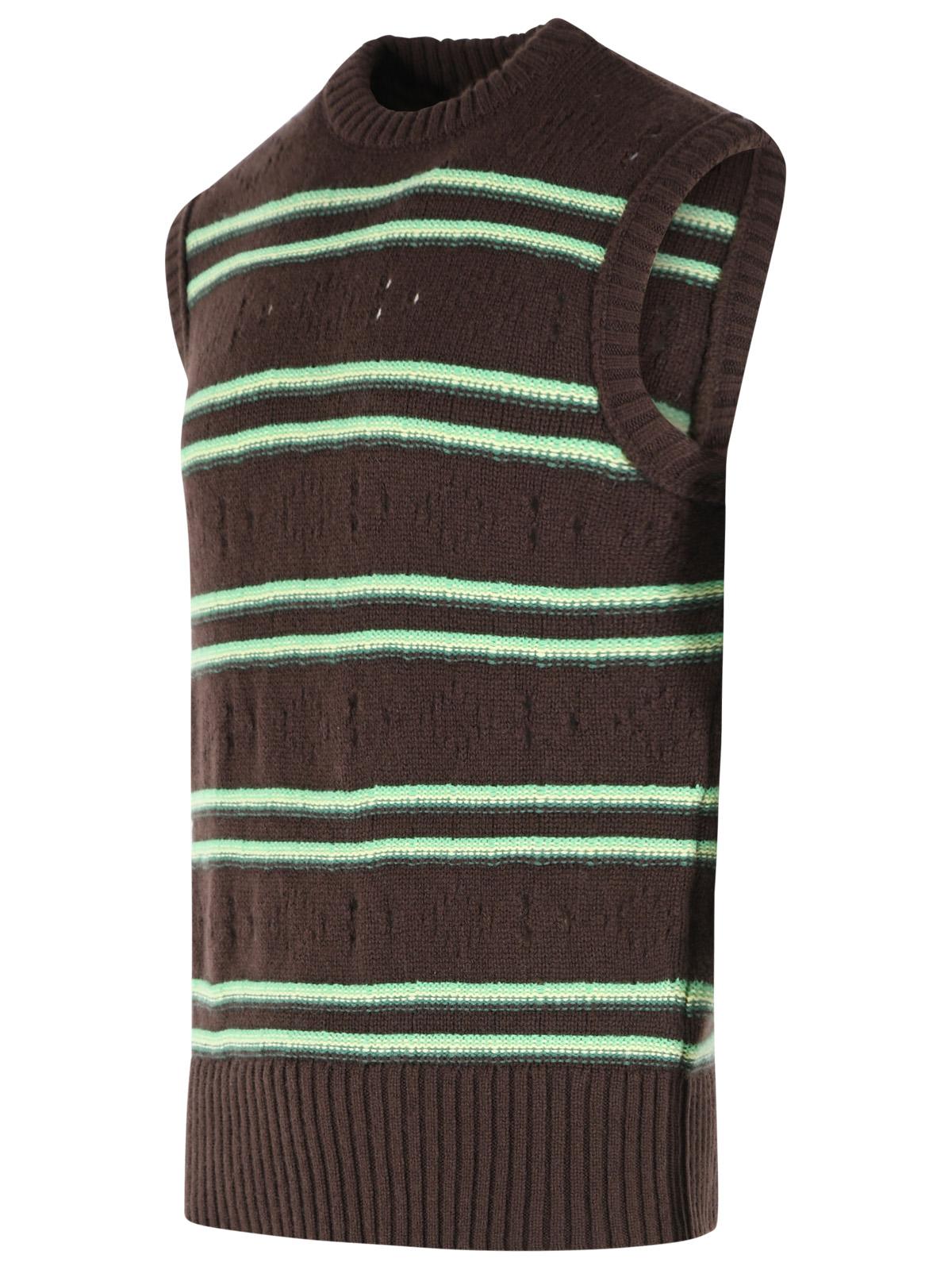 Marni Brown Cashmere Vest Men MARNI