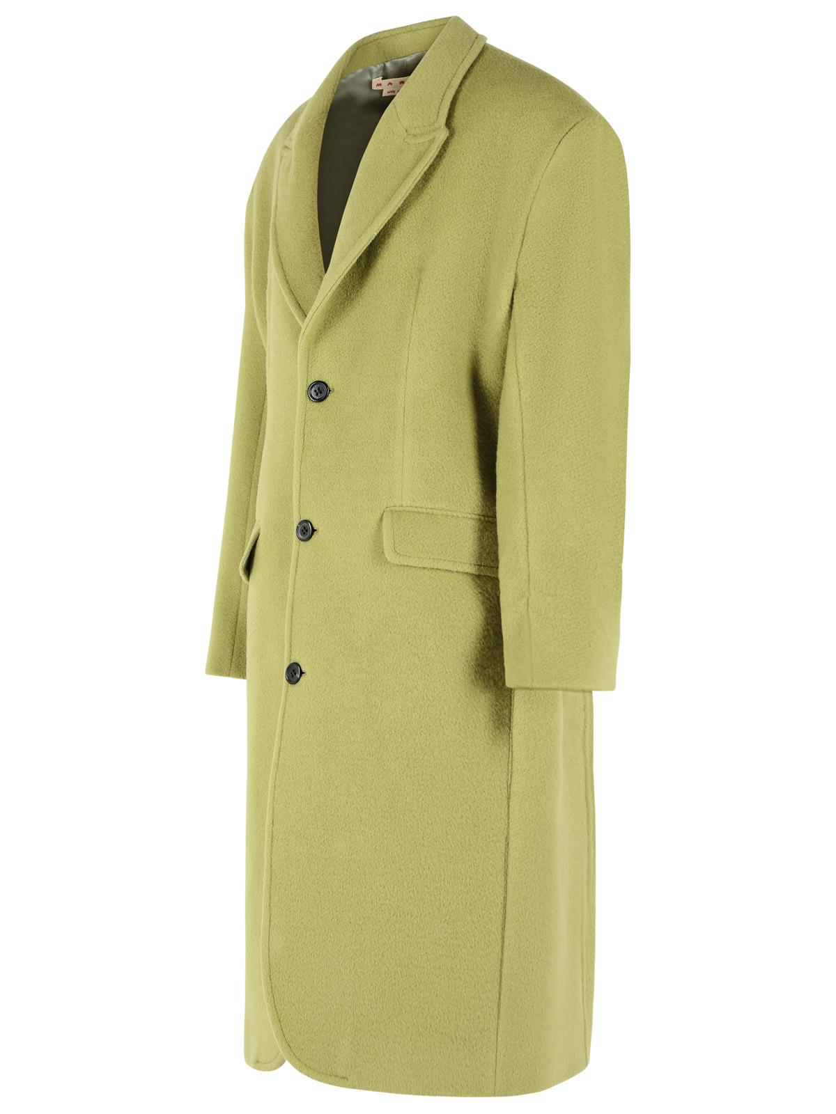 Marni Green Wool Coat Men MARNI
