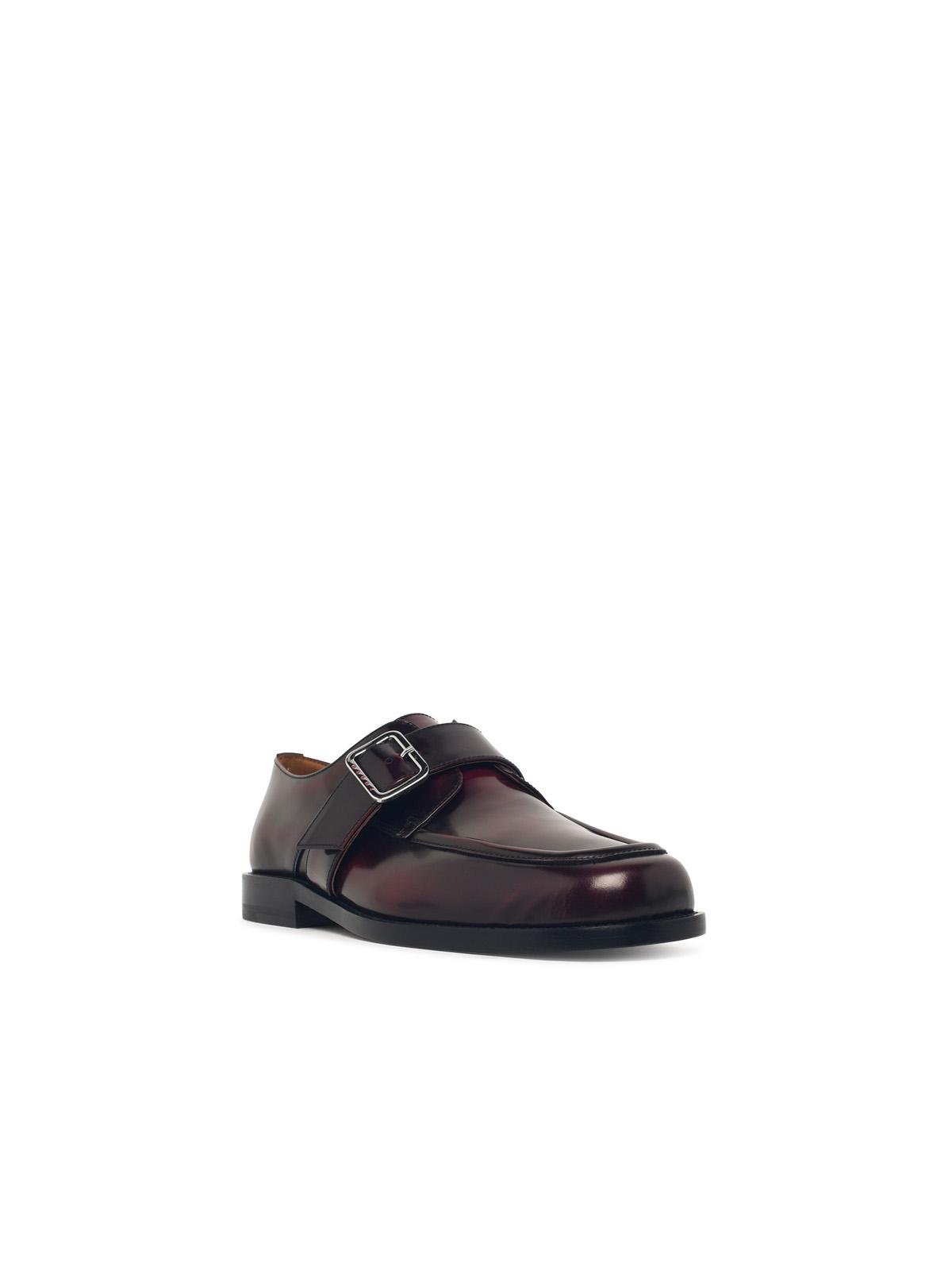 Marni Burgundy Leather Loafers Men MARNI
