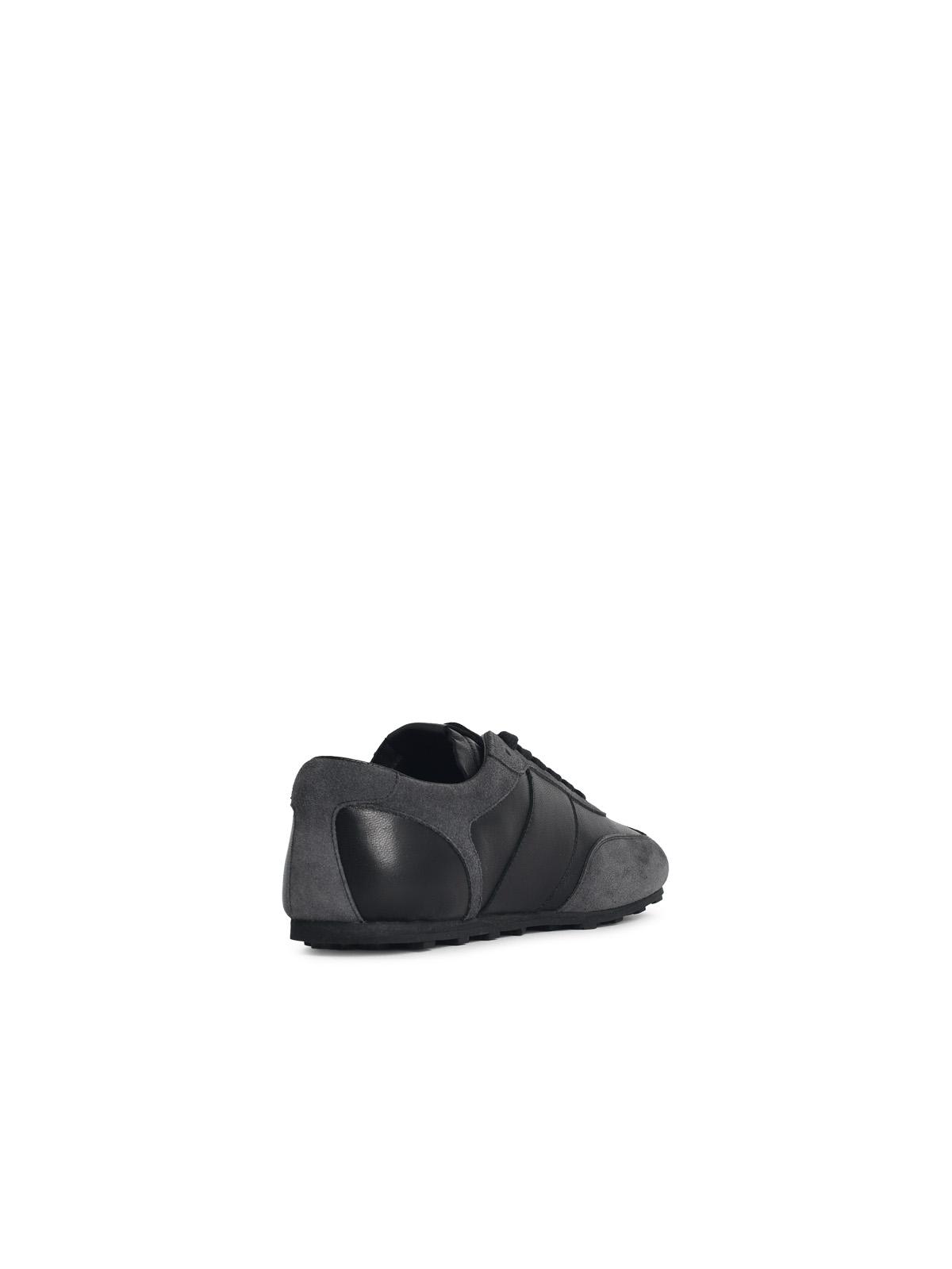 Marni 'Softy Soccer' Black And Grey Leather Sneakers Men MARNI