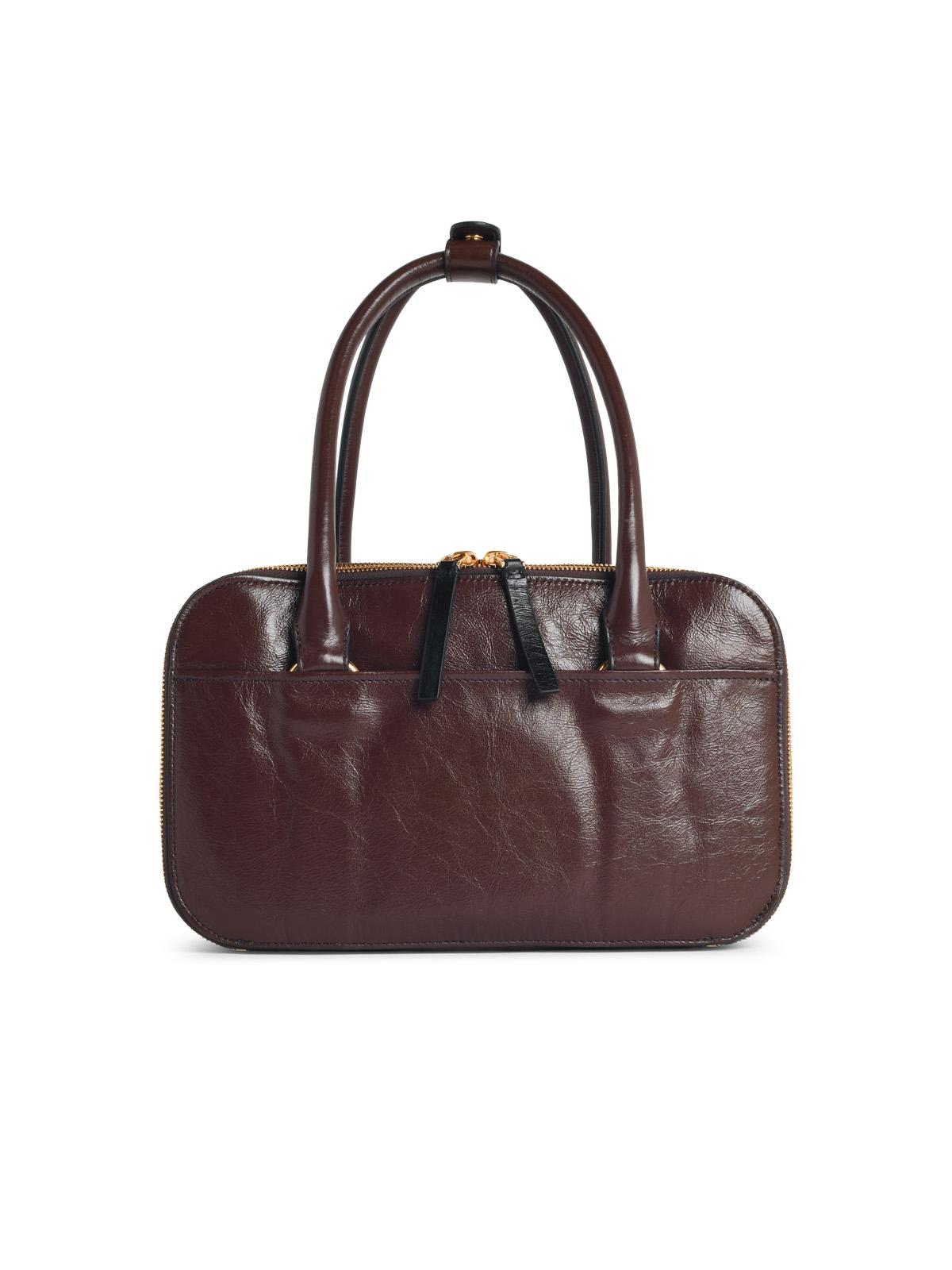 Marni 'Boxyne' 'Sudan' Small Brown Leather Bag Women MARNI