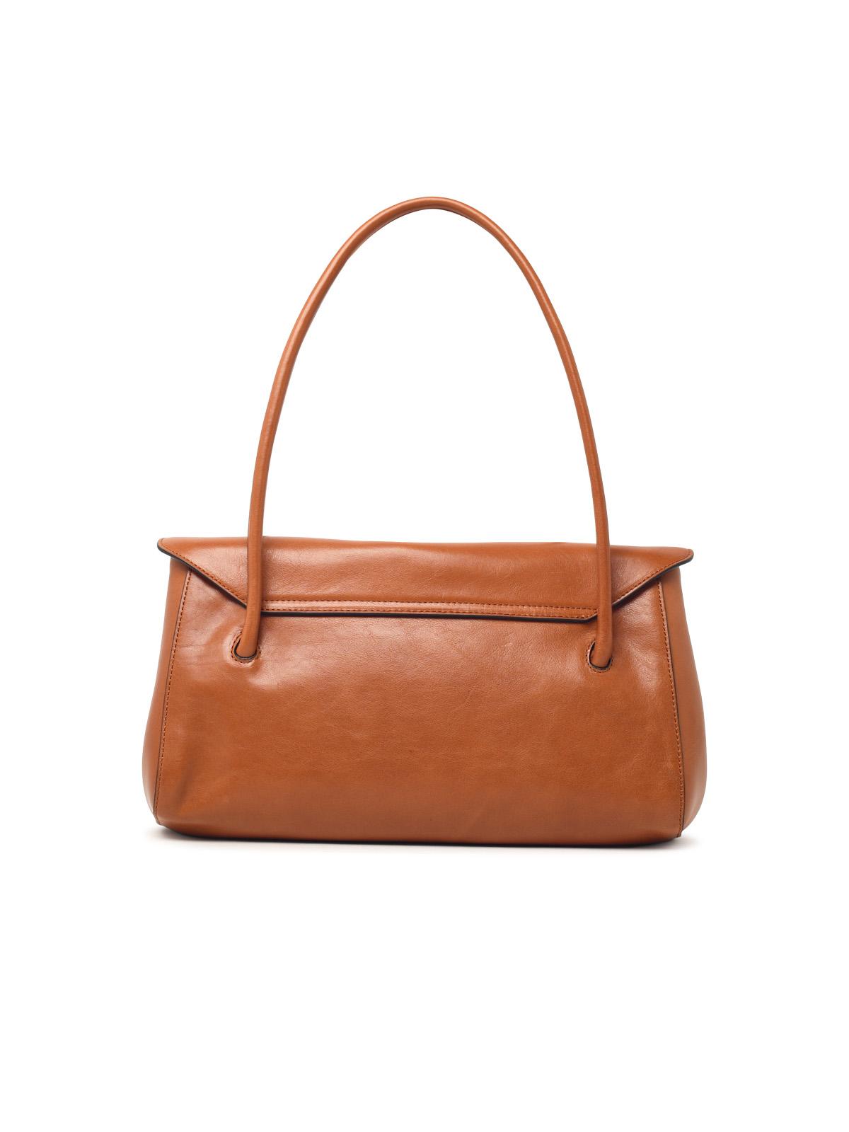 Marni 'E/W' Brown Leather Shoulder Bag Women MARNI