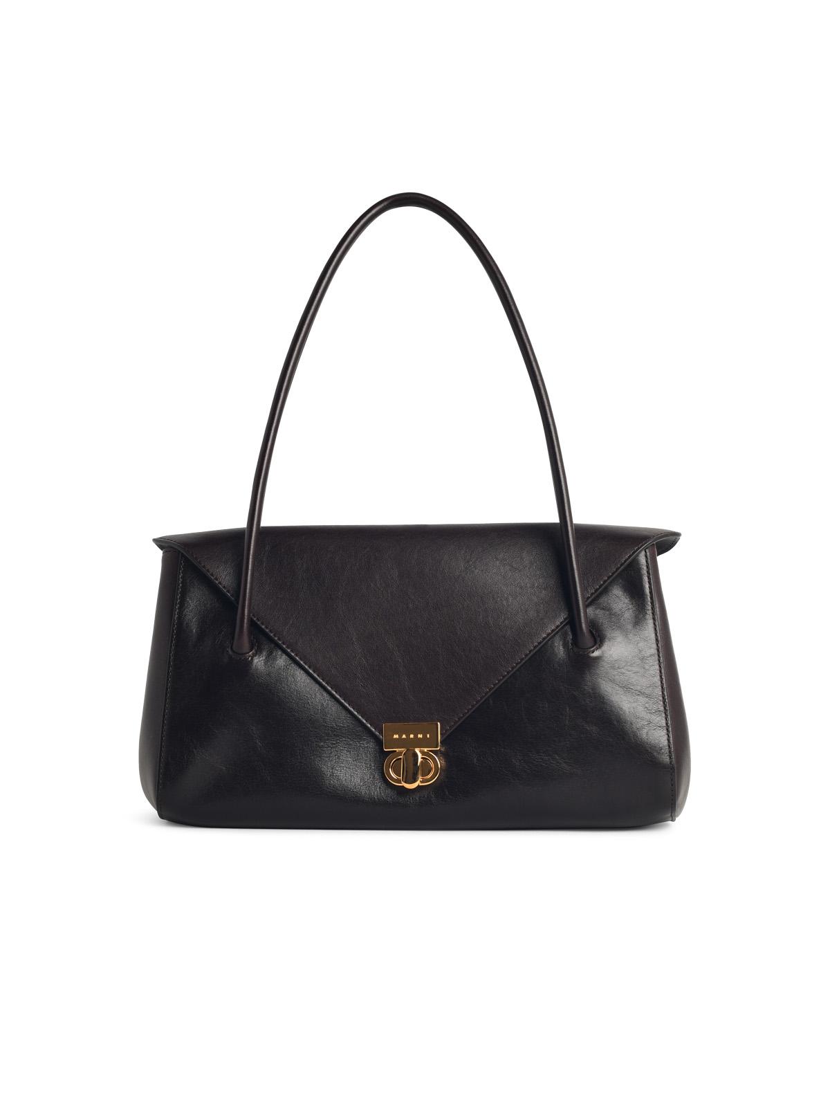Marni 'East West' Brown Leather Bag Women MARNI