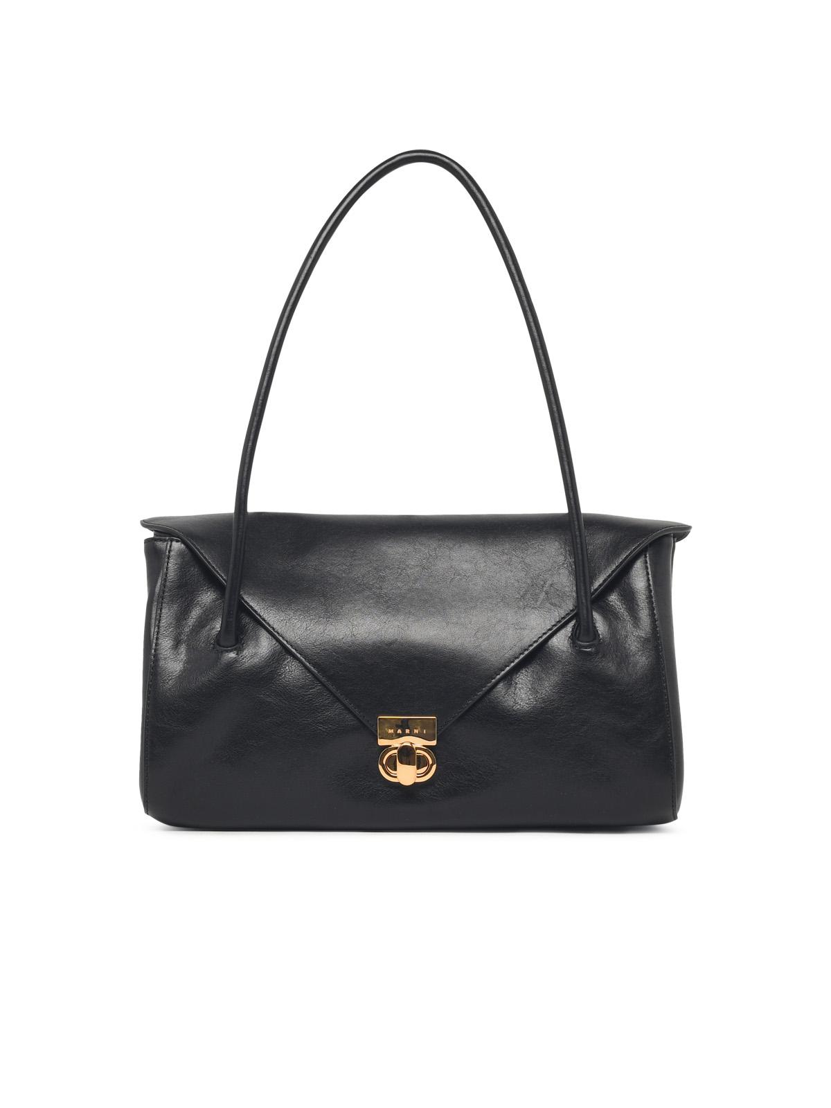Marni 'East West' Black Leather Bag Women MARNI