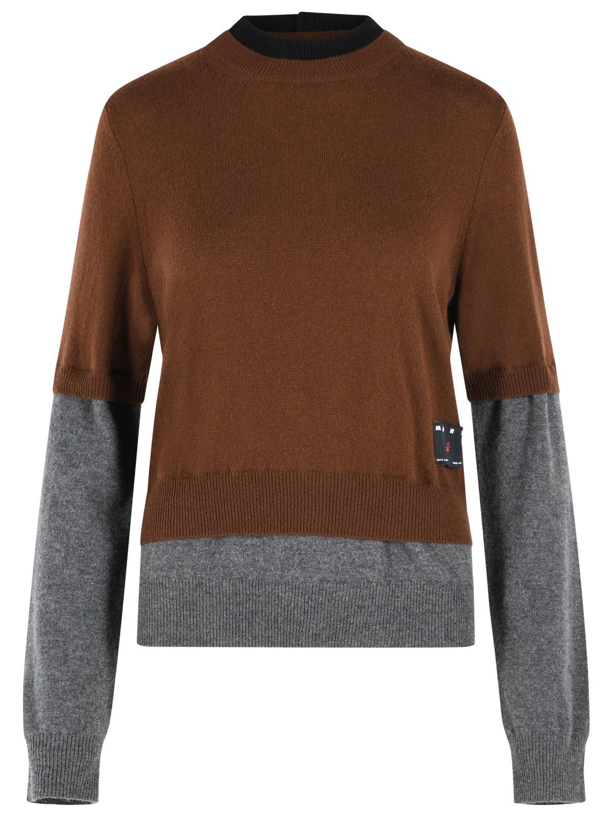Marni Brown Cashmere Sweater Women MARNI