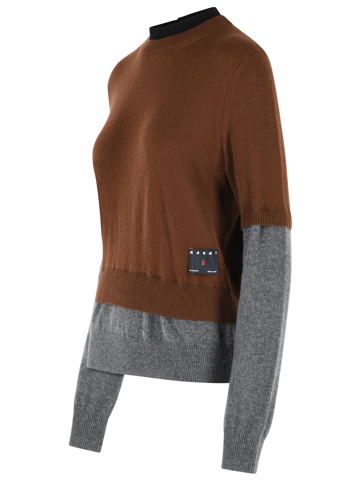 Marni Brown Cashmere Sweater Women MARNI