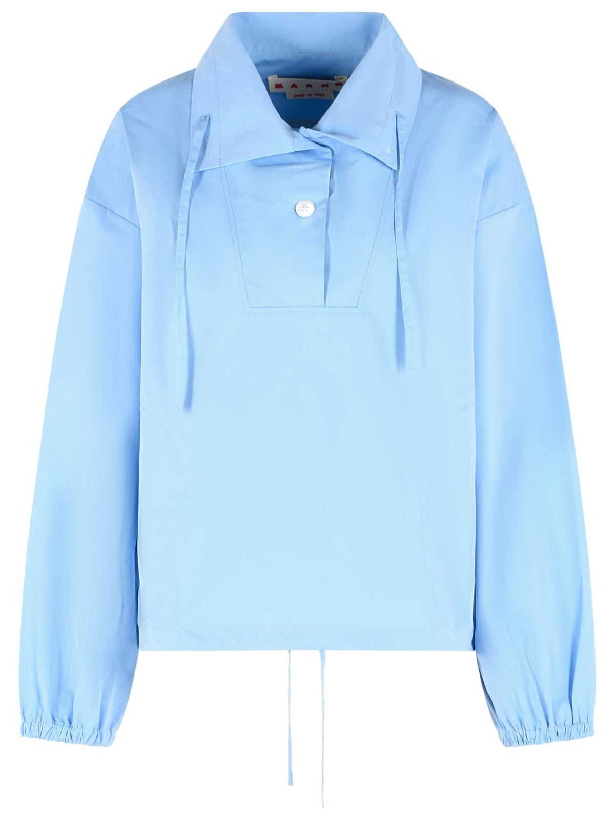 Marni Light Blue Cotton Shirt Women MARNI