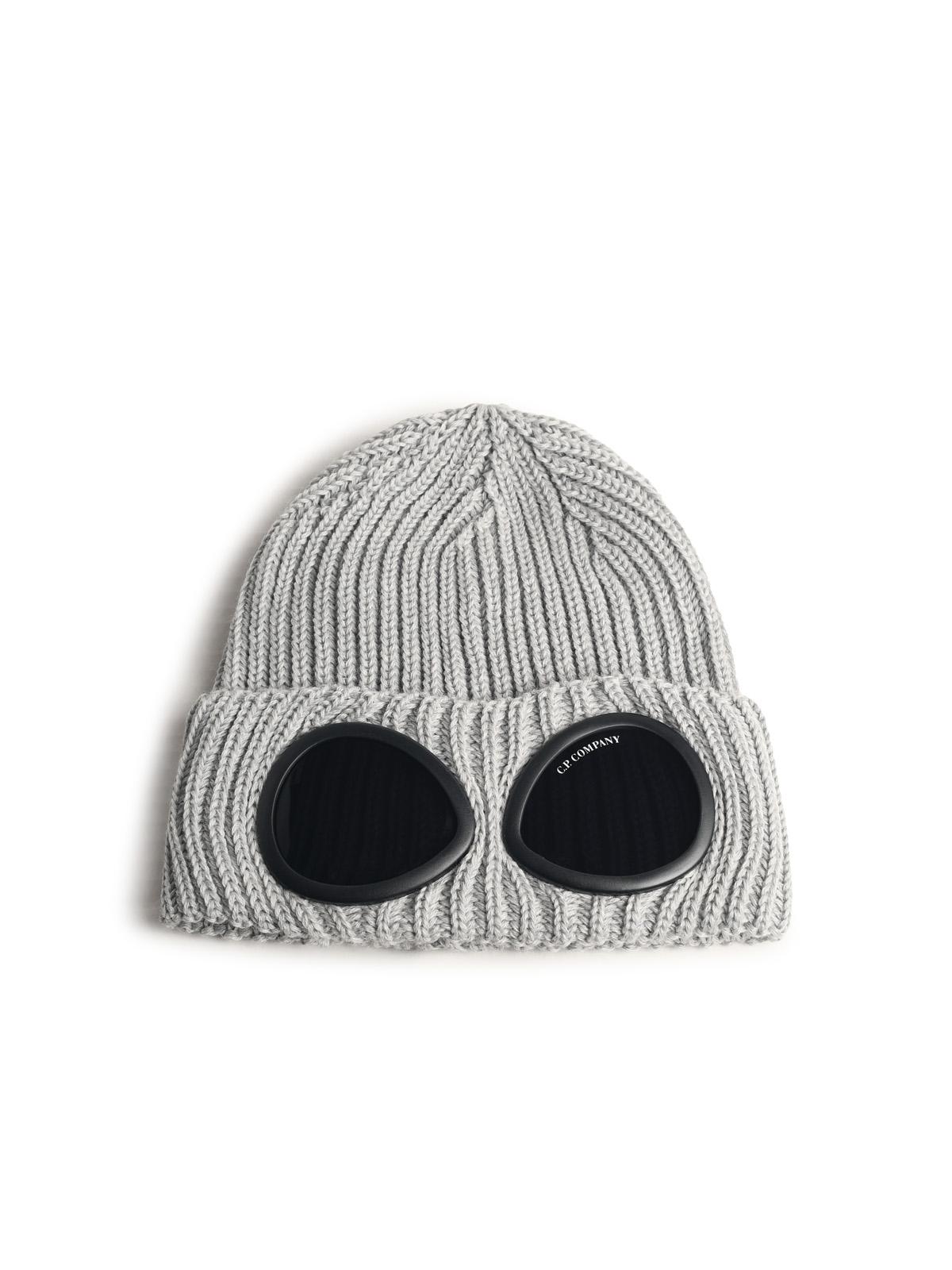 C.P. Company Grey Wool Beanie Men C.P. COMPANY