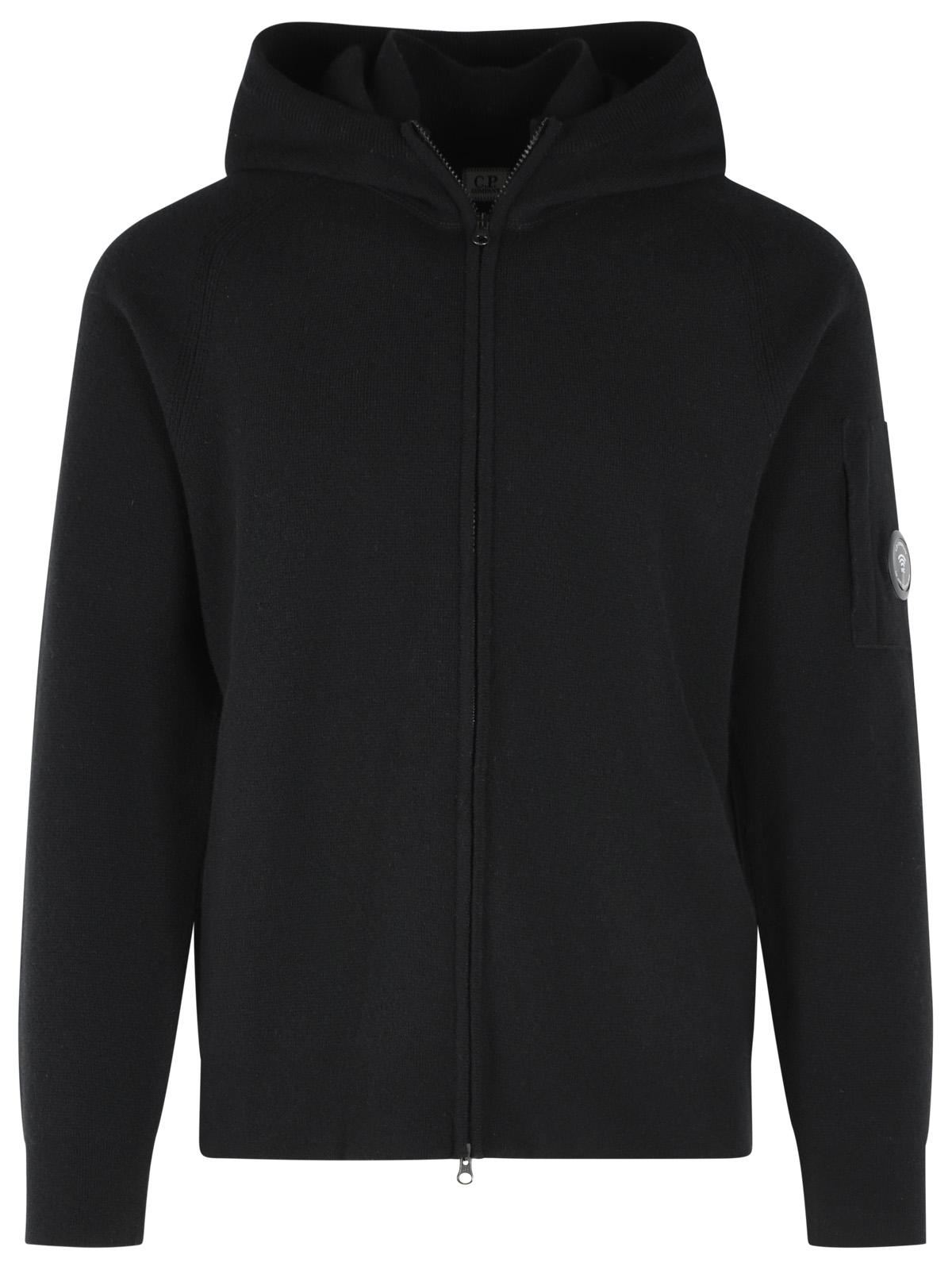 C.P. Company Black Wool Blend Sweater Men C.P. COMPANY