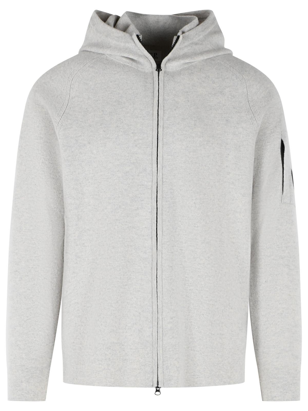 C.P. Company Grey Wool Blend Sweater Men C.P. COMPANY