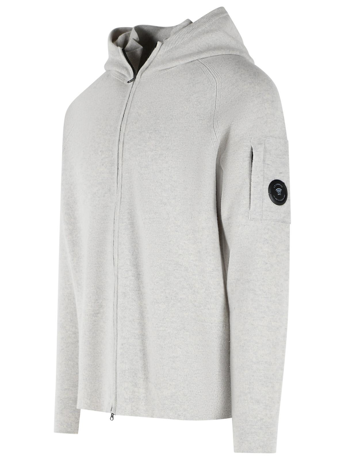 C.P. Company Grey Wool Blend Sweater Men C.P. COMPANY