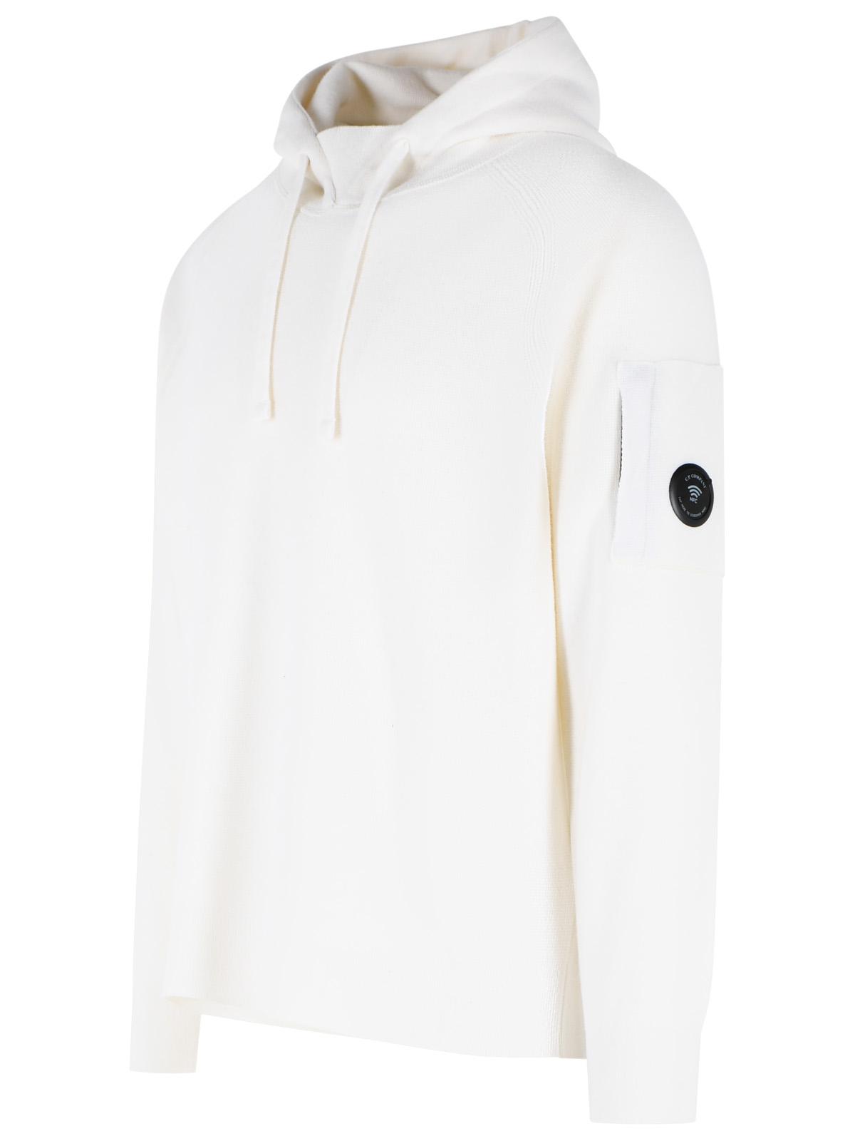 C.P. Company White Wool Blend Sweater Men C.P. COMPANY