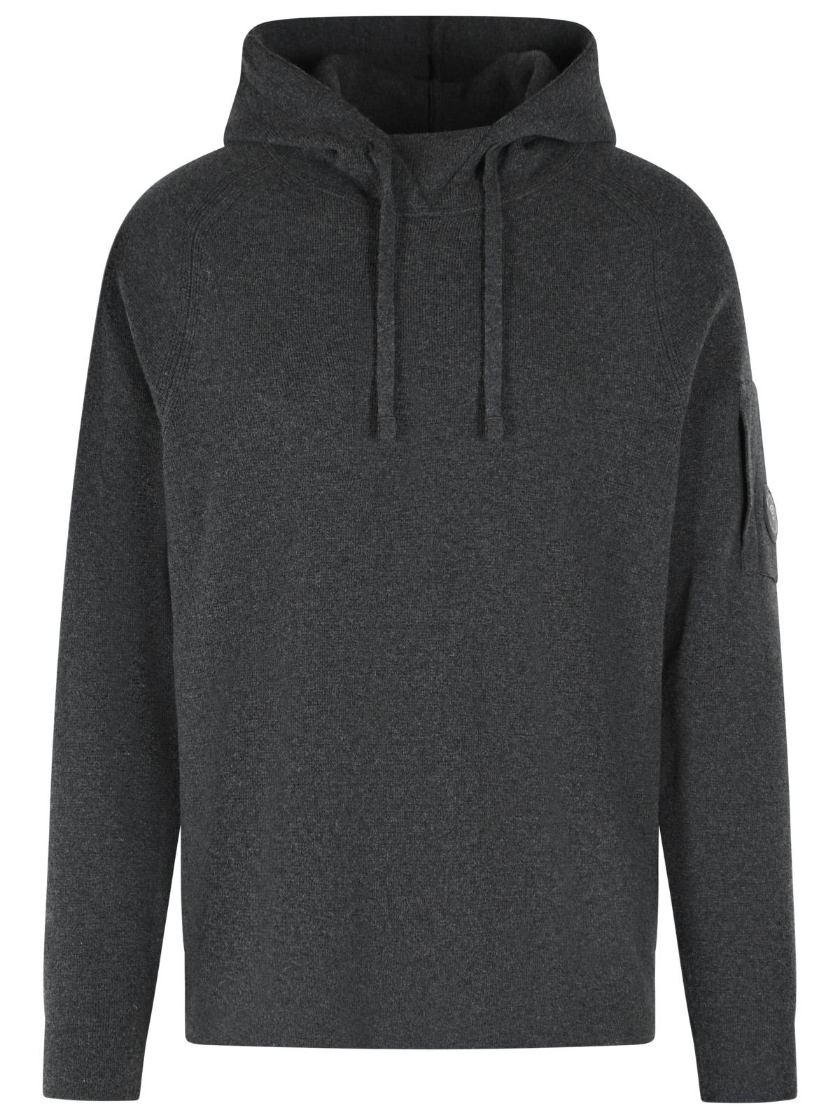 C.P. Company Grey Wool Blend Sweater Men C.P. COMPANY