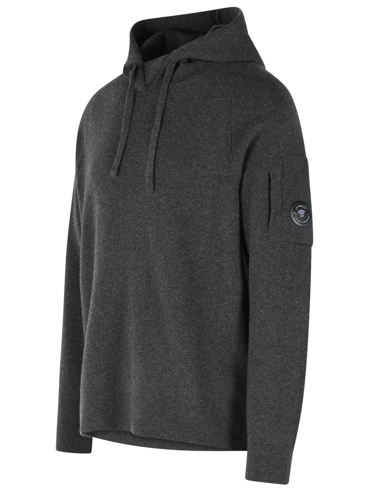 C.P. Company Grey Wool Blend Sweater Men C.P. COMPANY