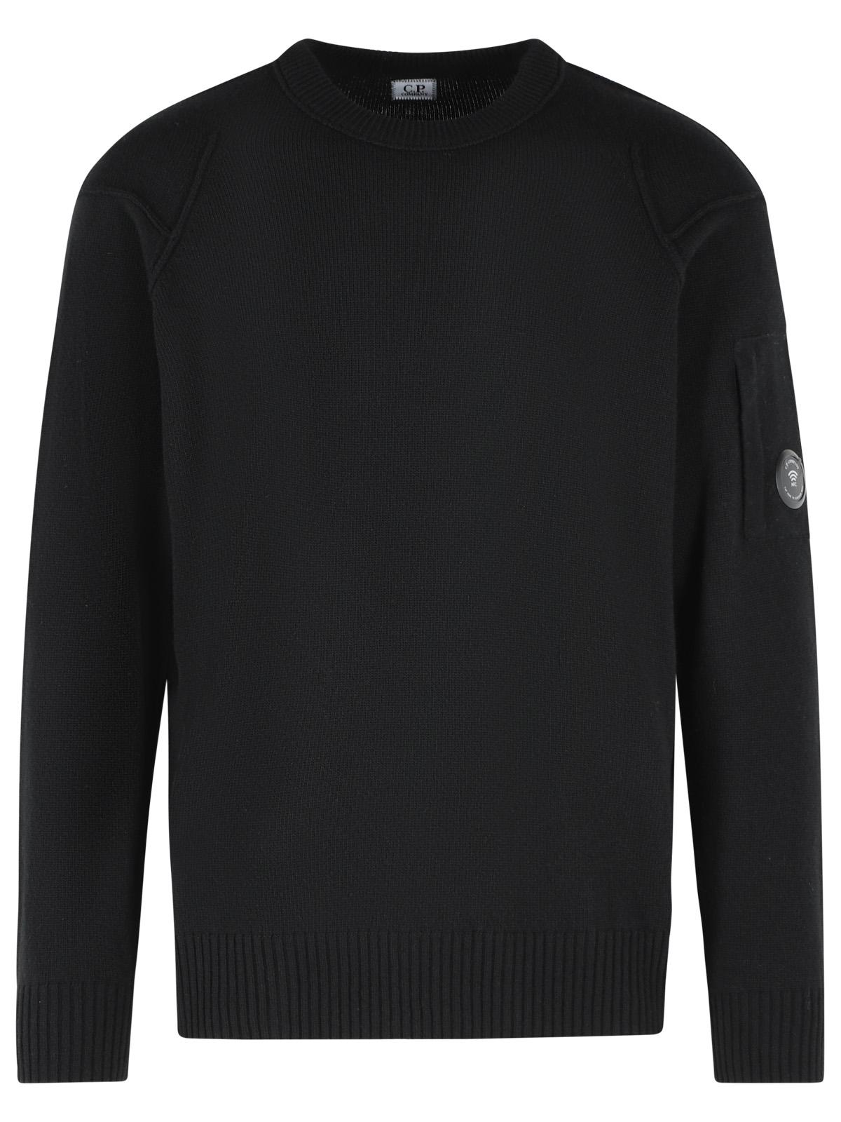C.P. Company Black Wool Blend Sweater Men C.P. COMPANY