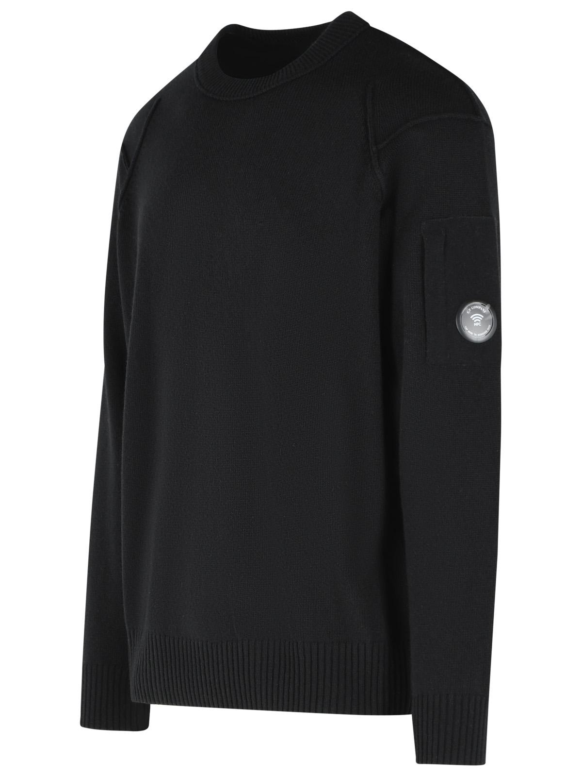 C.P. Company Black Wool Blend Sweater Men C.P. COMPANY