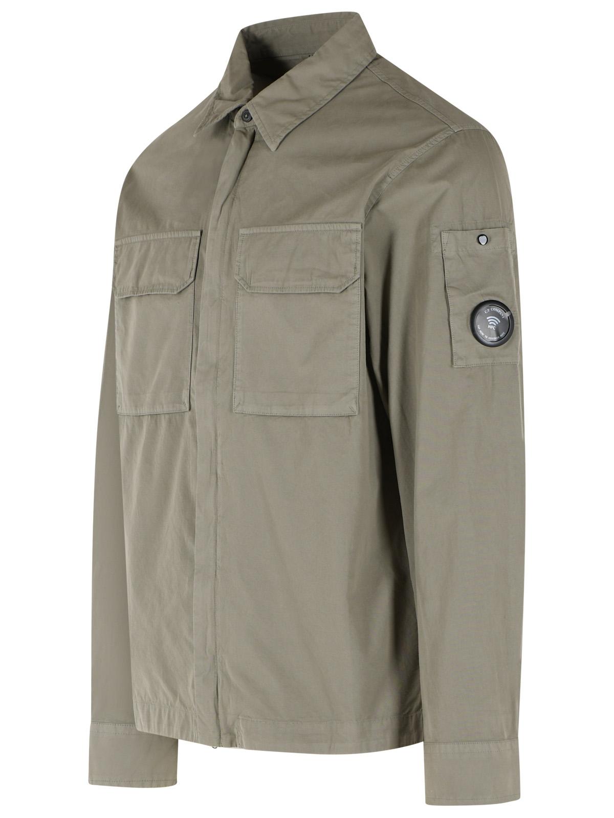 C.P. Company Beige Cotton Overshirt Men C.P. COMPANY