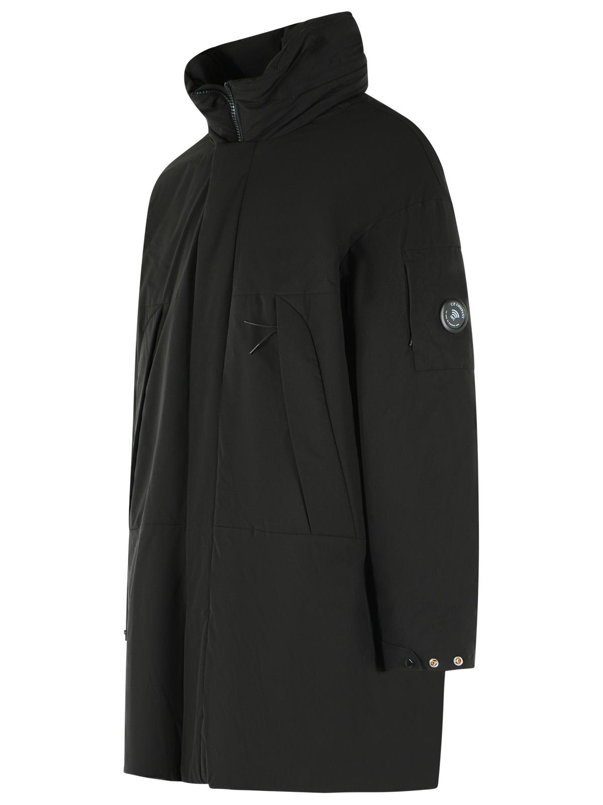 C.P. Company Long Down Jacket In Black 'Pro-Trek' Men C.P. COMPANY