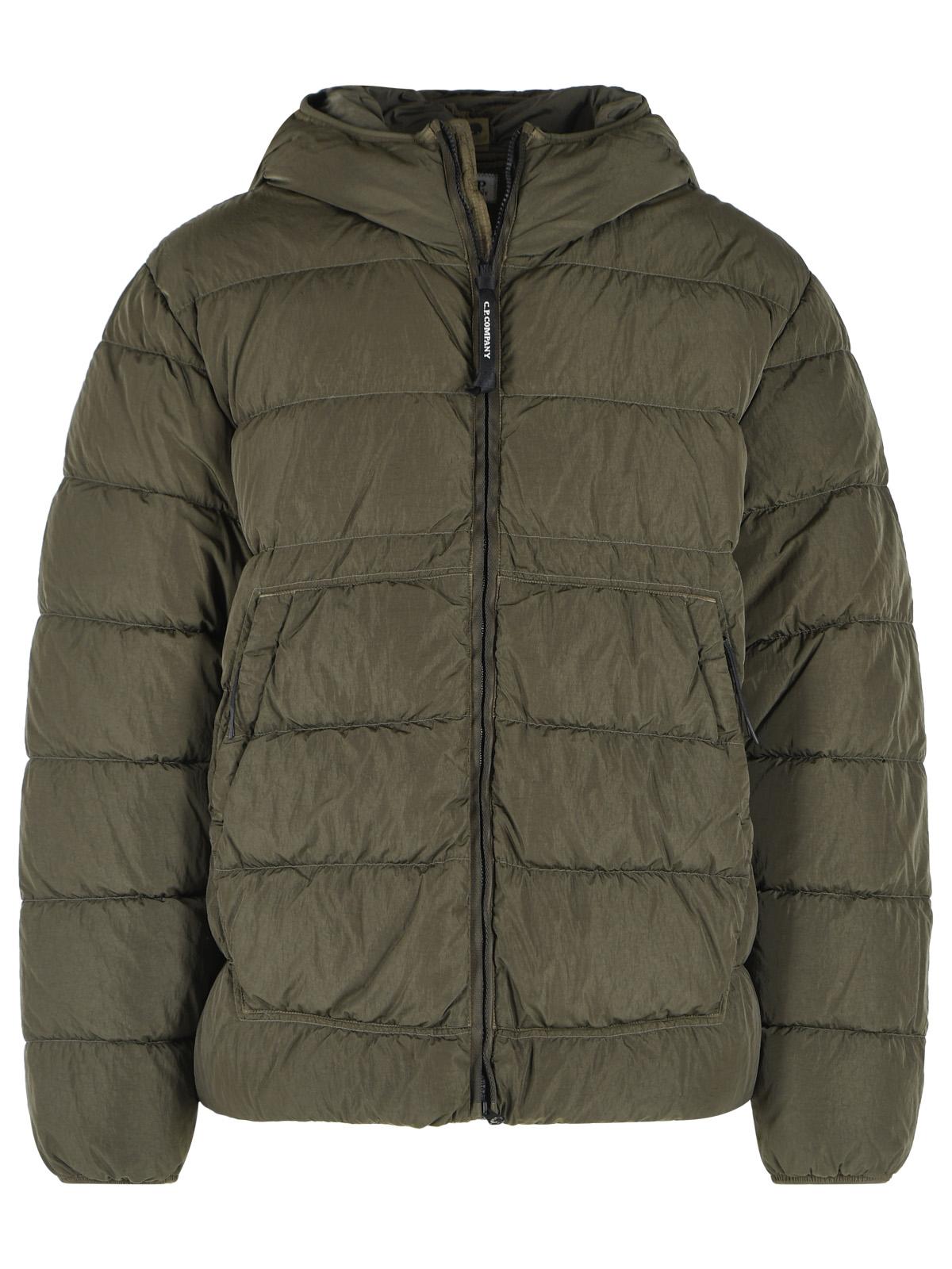 C.P. Company 'Chrome-R' Green Polyamide Down Jacket Men C.P. COMPANY