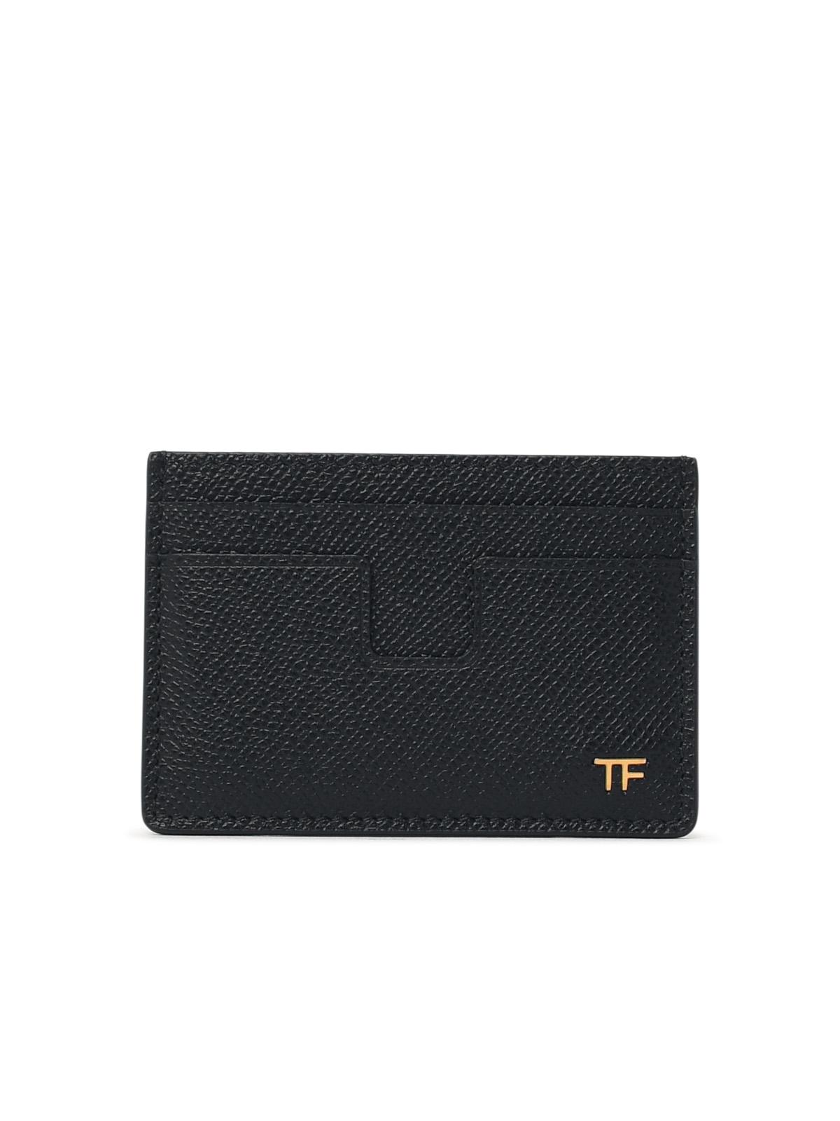 Tom Ford Black Leather Cardholder Men TOM FORD