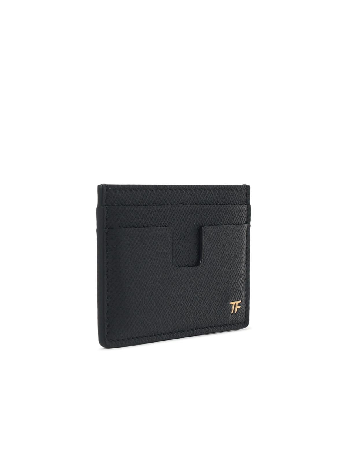 Tom Ford Black Leather Cardholder Men TOM FORD