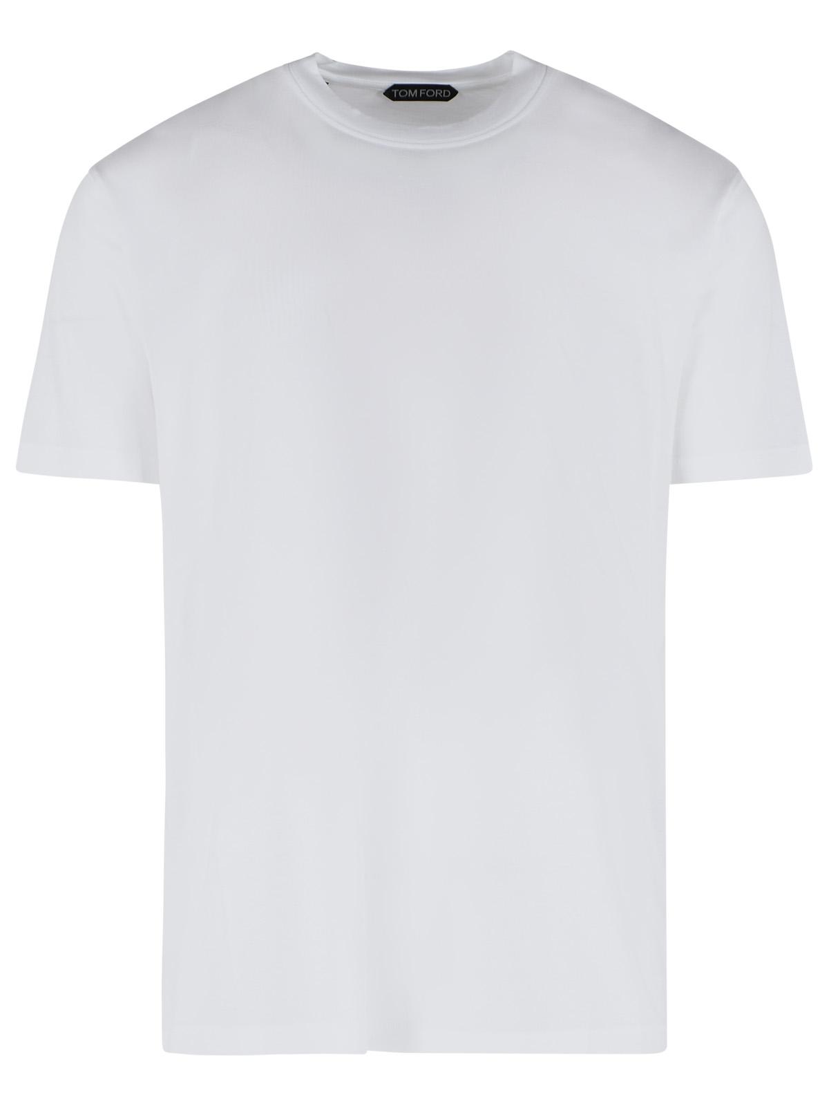 Tom Ford Lyocell And White Cotton T-Shirt Men TOM FORD