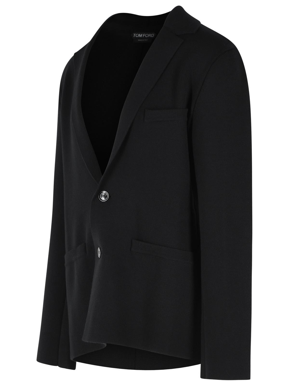 Tom Ford Black Wool Blazer Men TOM FORD
