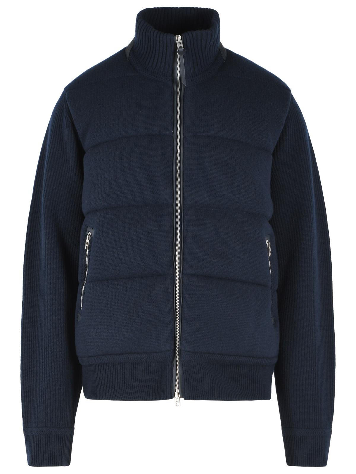 Tom Ford Navy Blue Wool Blend Jacket Men TOM FORD