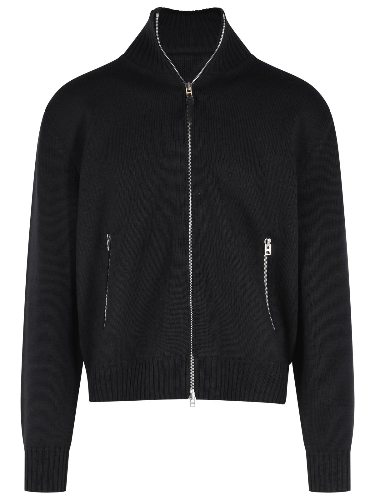 Tom Ford Black Virgin Wool Cardigan Men TOM FORD