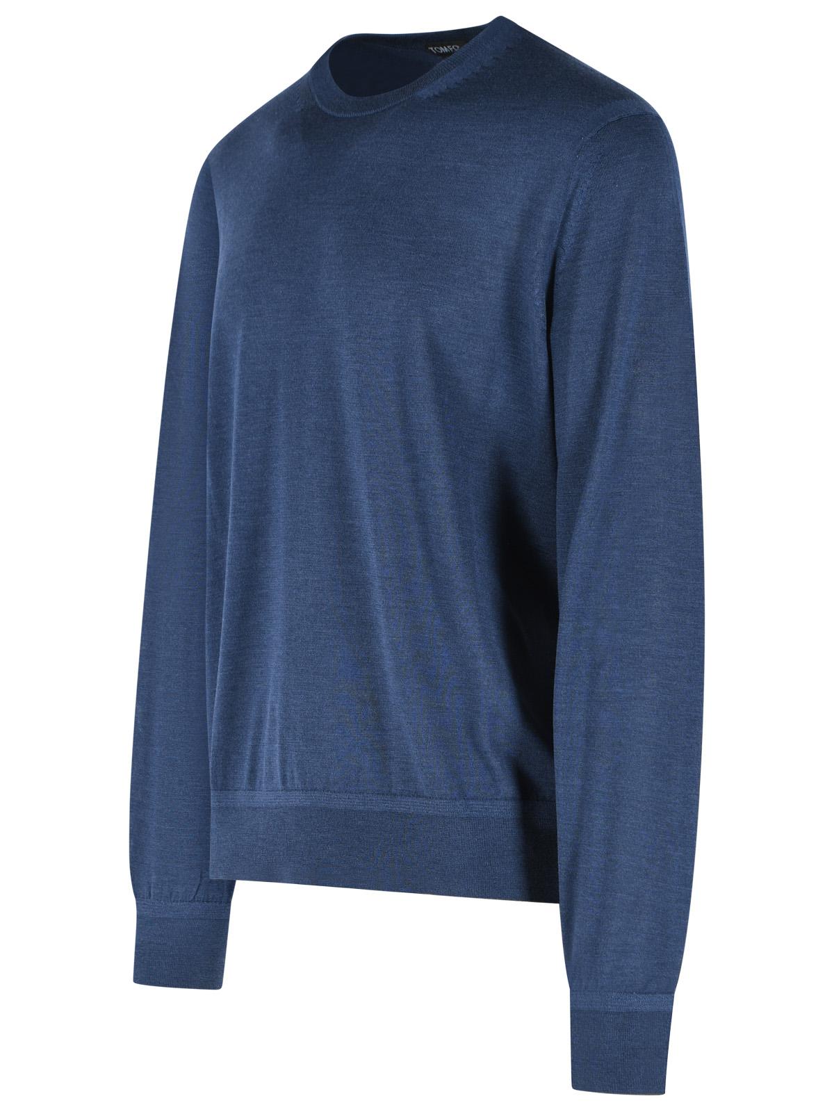 Tom Ford Blue Cashmere And Silk Sweater Men TOM FORD
