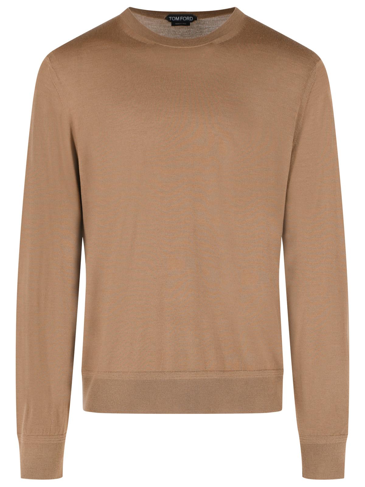 Tom Ford Brown Wool Sweater Men TOM FORD