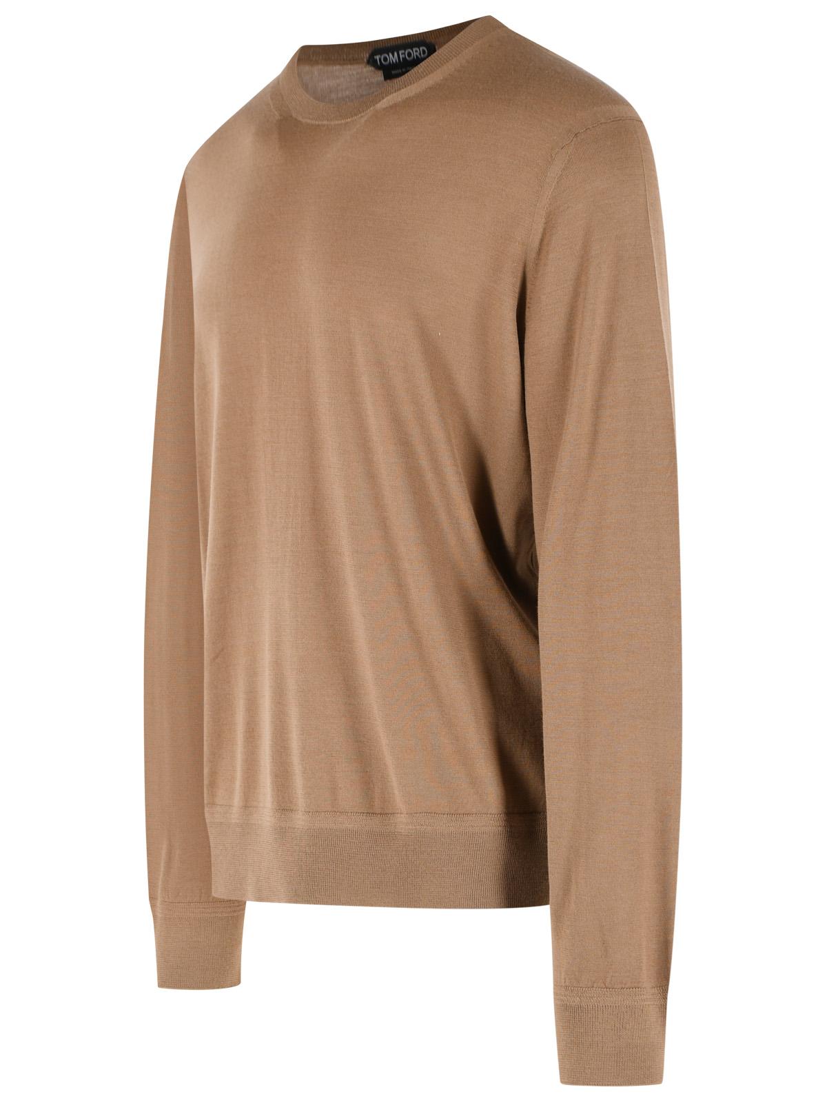 Tom Ford Brown Wool Sweater Men TOM FORD