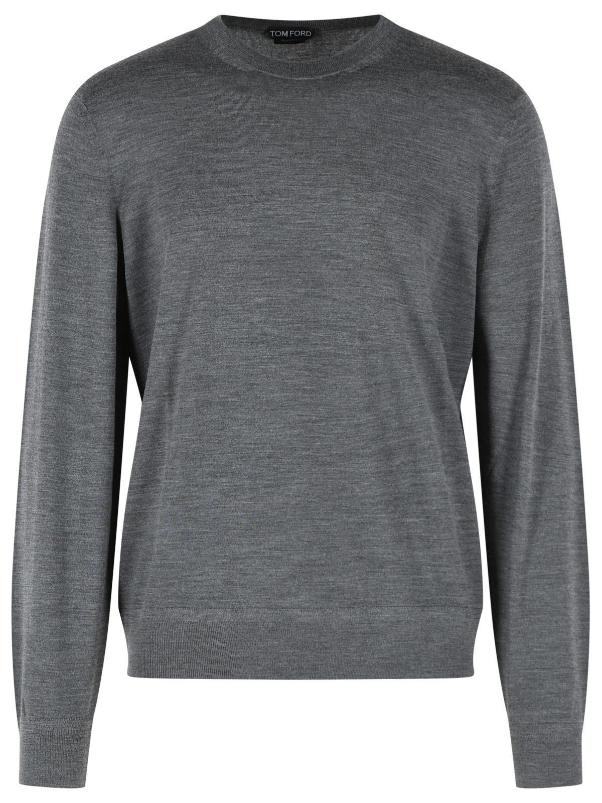 Tom Ford Grey Wool Sweater Men TOM FORD