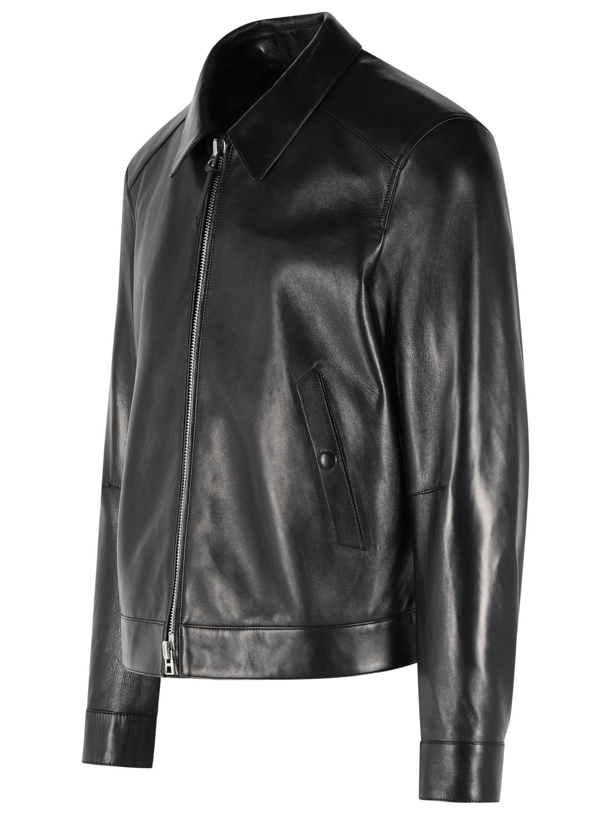 Tom Ford Black Leather Jacket Men TOM FORD