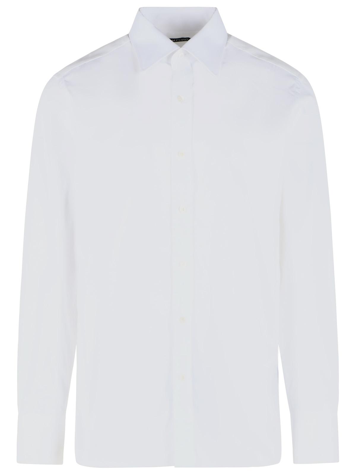 Tom Ford White Cotton Shirt Men TOM FORD
