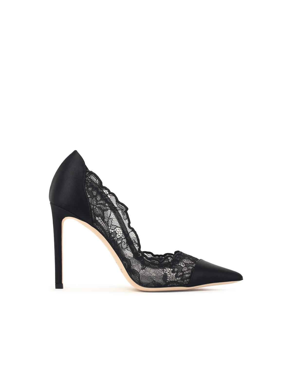 Jimmy Choo 'Brigitte 100' Black Fabric Pumps Women JIMMY CHOO