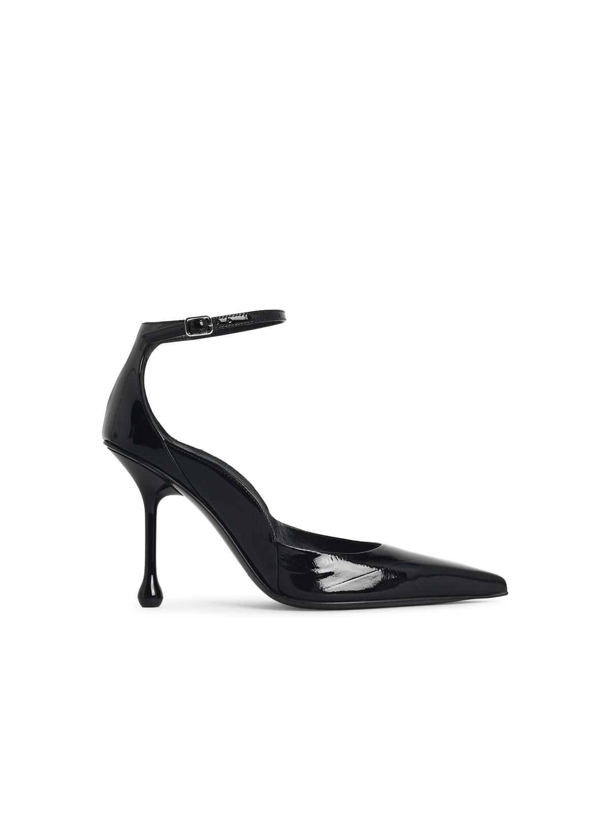 Jimmy Choo 'Quinci 95' Black Leather Pumps Women JIMMY CHOO