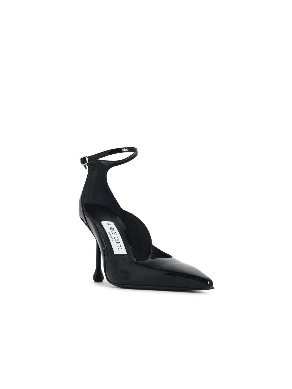 Jimmy Choo 'Quinci 95' Black Leather Pumps Women JIMMY CHOO