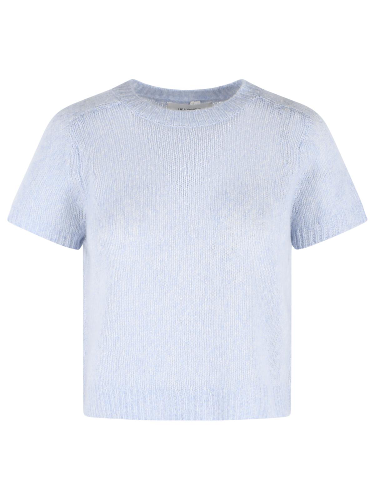 Lisa Yang 'Siona' Sweater In Cashmere And Light Blue Silk Women LISA YANG