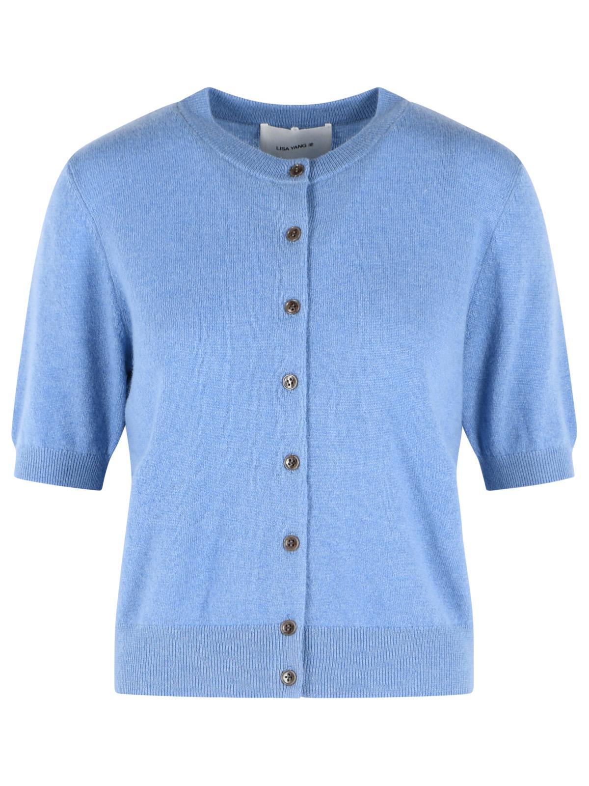 Lisa Yang 'Marene' Light Blue Cashmere Cardigan Women LISA YANG