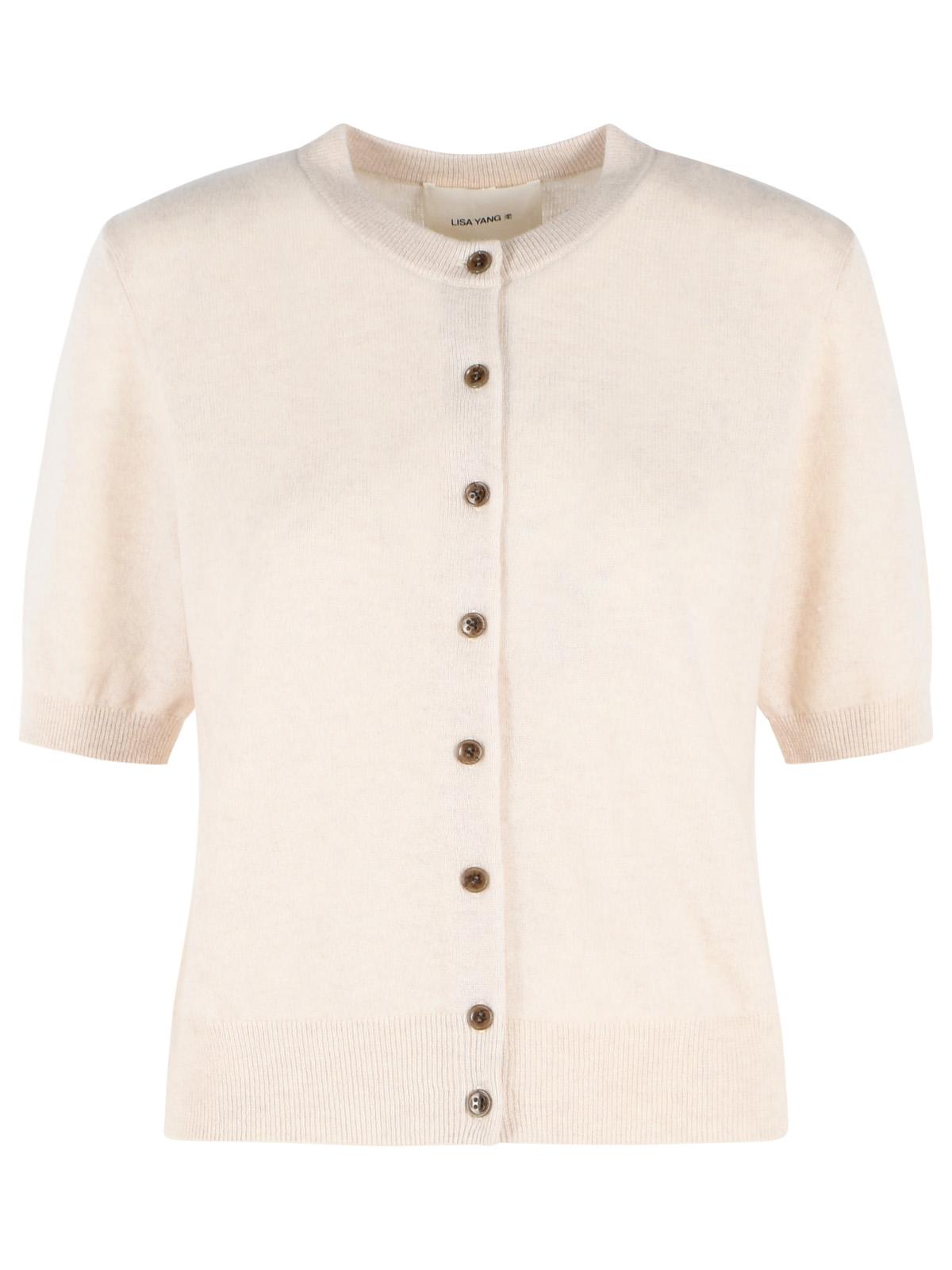 Lisa Yang 'Marene' Cream Cashmere Cardigan Women LISA YANG