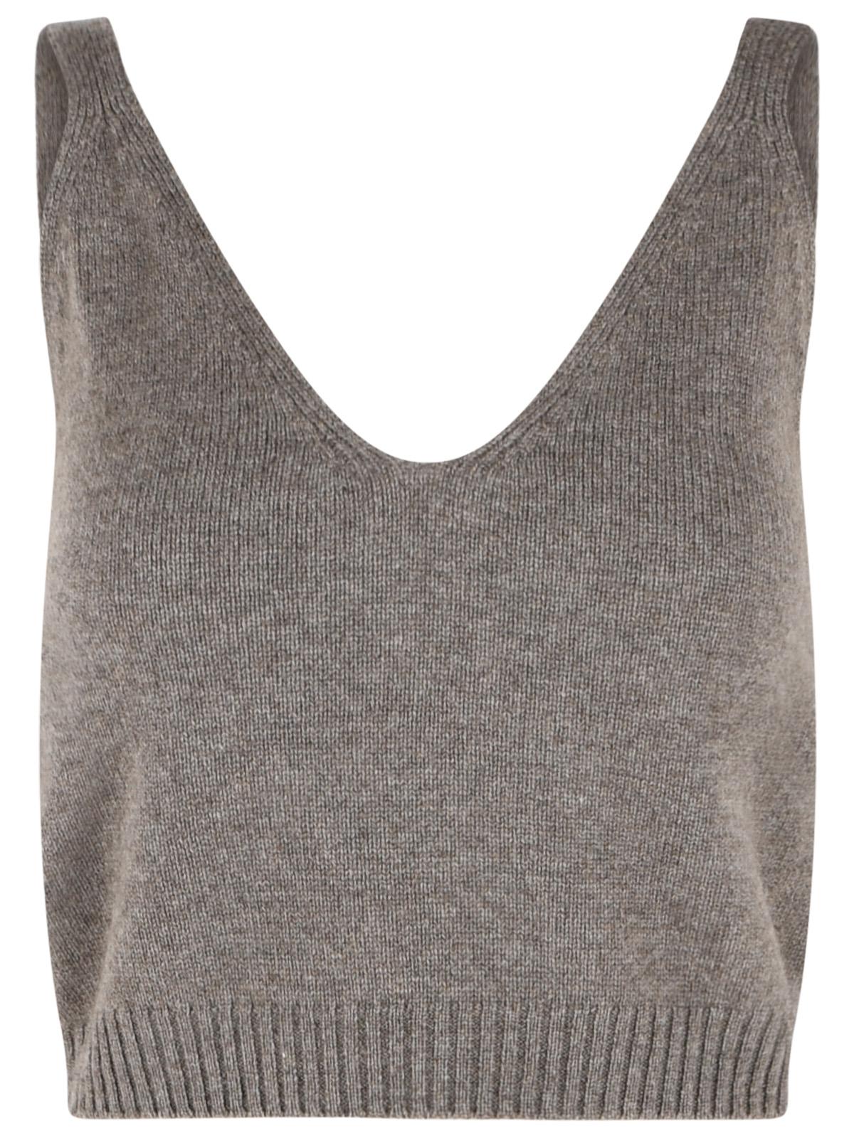 Lisa Yang 'Violia' Beige Truffle Cashmere Tank Top Women LISA YANG