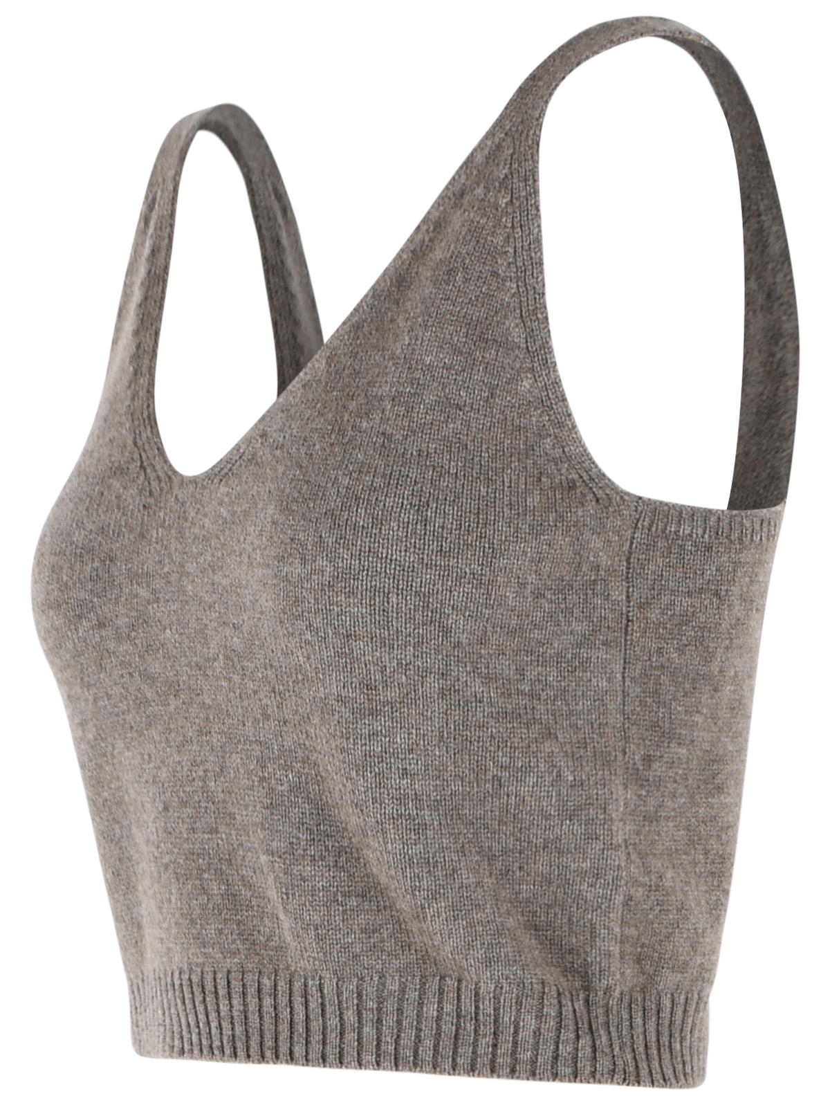 Lisa Yang 'Violia' Beige Truffle Cashmere Tank Top Women LISA YANG