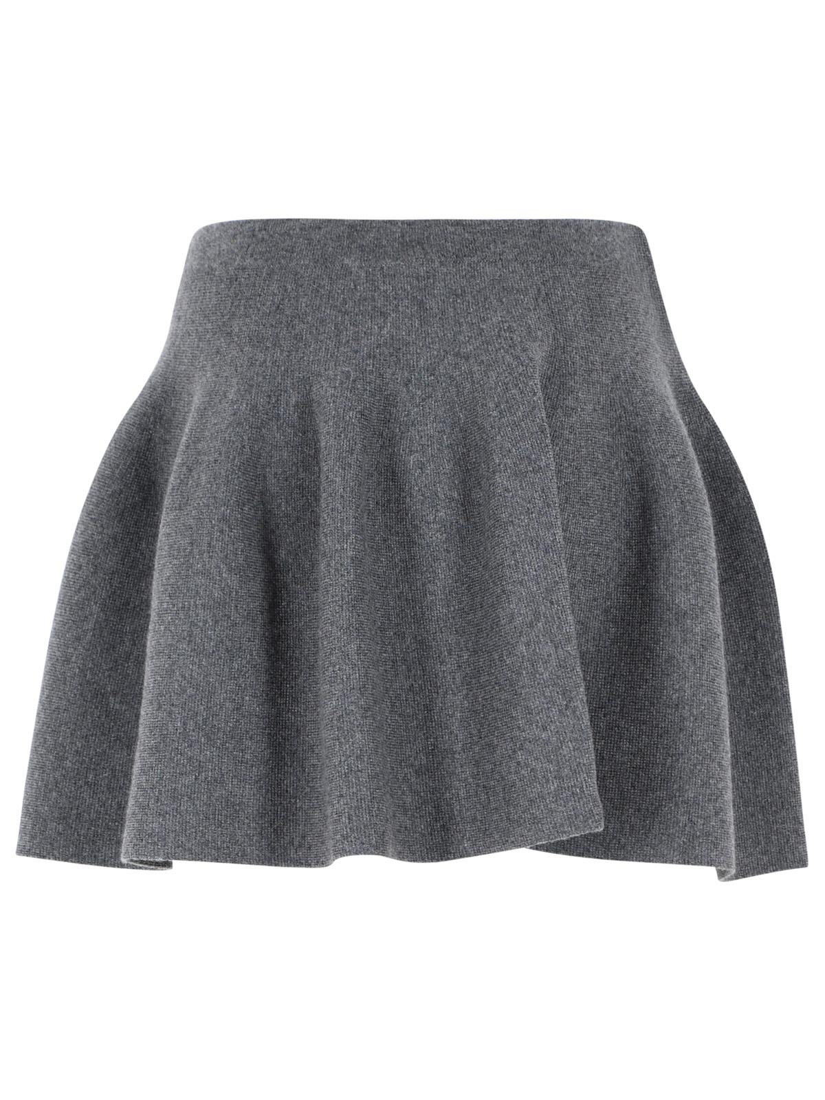 Lisa Yang 'Wren' Grey Cashmere Miniskirt Women LISA YANG