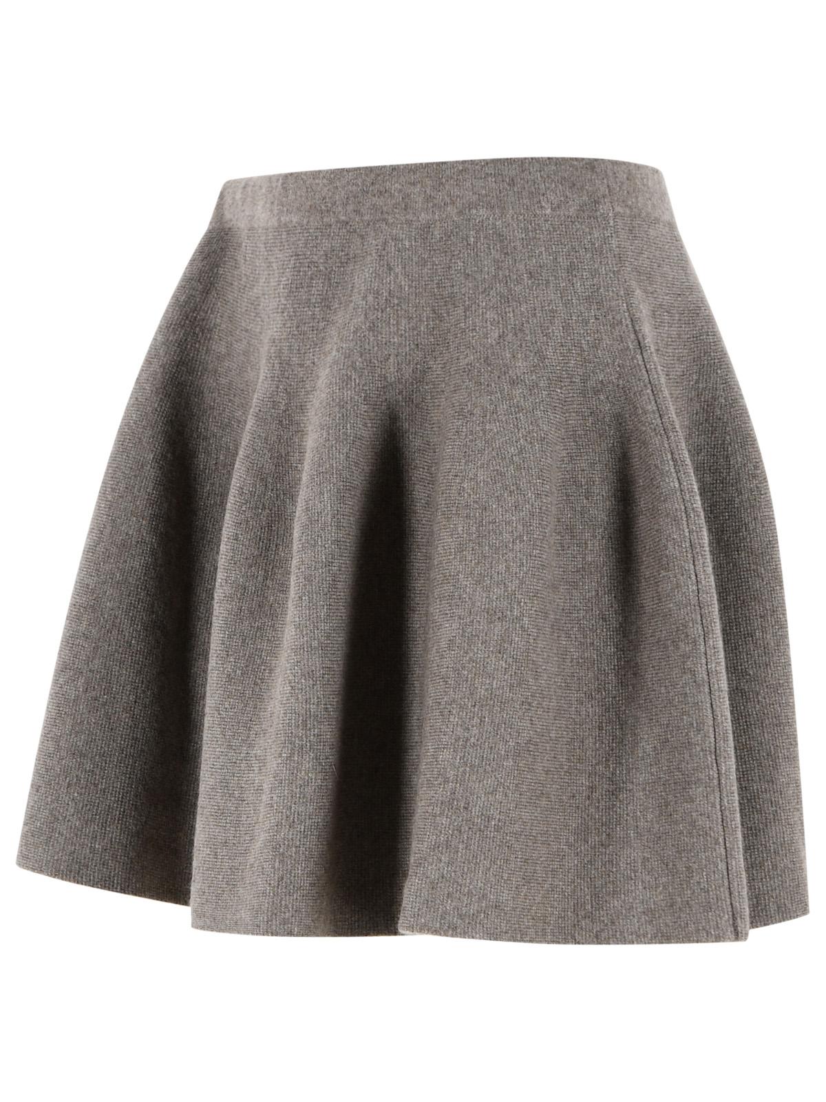Lisa Yang 'Wren' Mini Skirt In Beige Truffle Cashmere Women LISA YANG