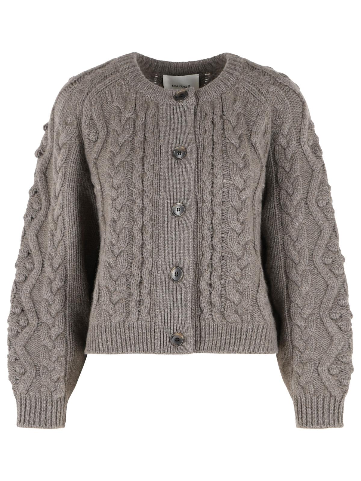 Lisa Yang 'Winroe' Beige Truffle Cashmere Cardigan Women LISA YANG
